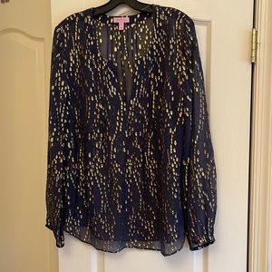 Silk Lilly Pulitzer Blouse